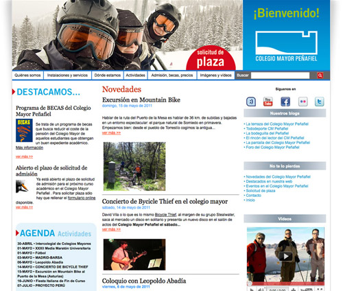 rqr-comunicacion-web-webs autogestionables-Colegio Mayor Peñafiel web
